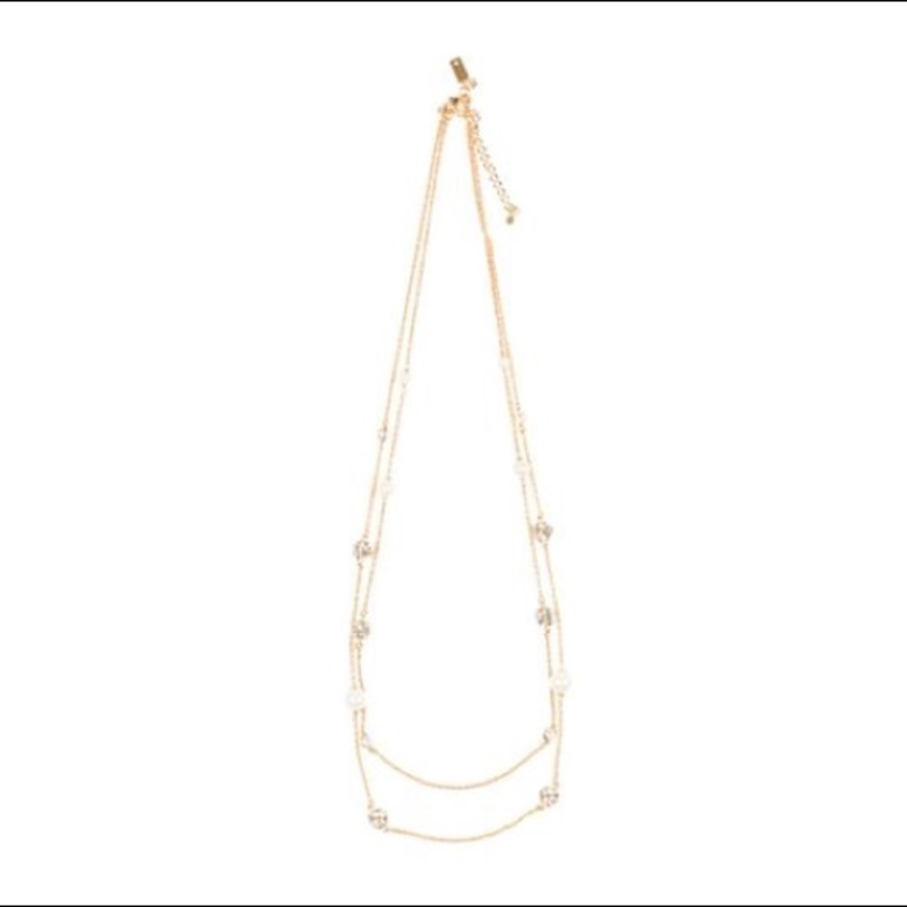 Kate Spade Double strand crystal & pearl necklace - Picture 3 of 6